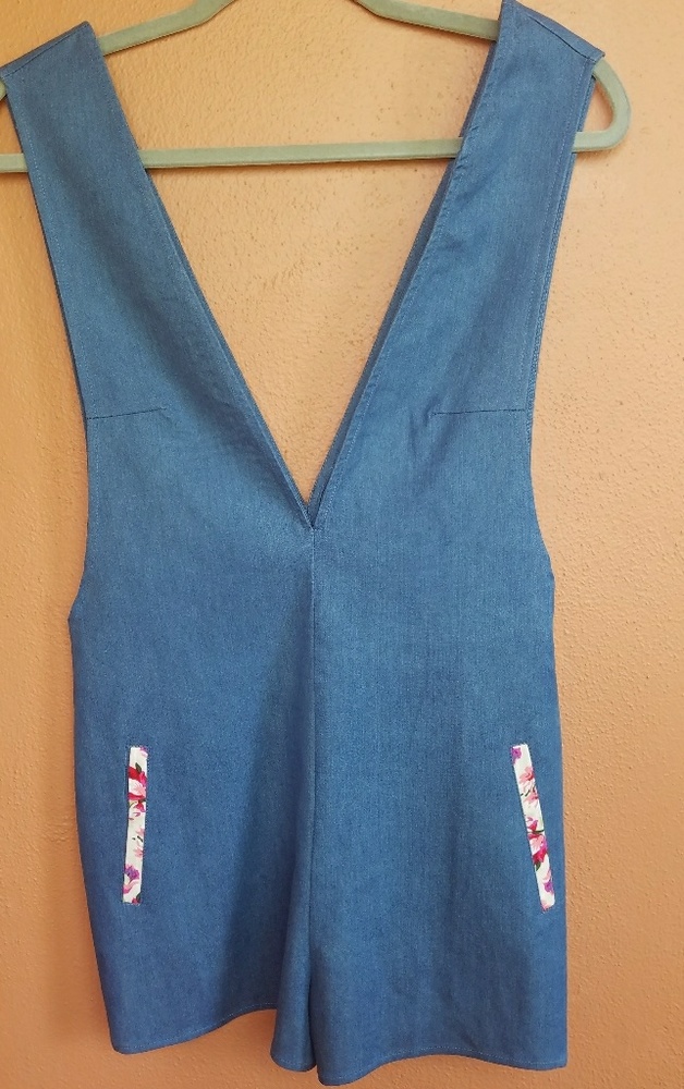 New w Tags!!! Denim Shorts Romper